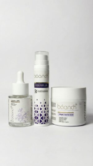Baanch Summer De-Tan Glow Combo for Tan Removal & SPF50